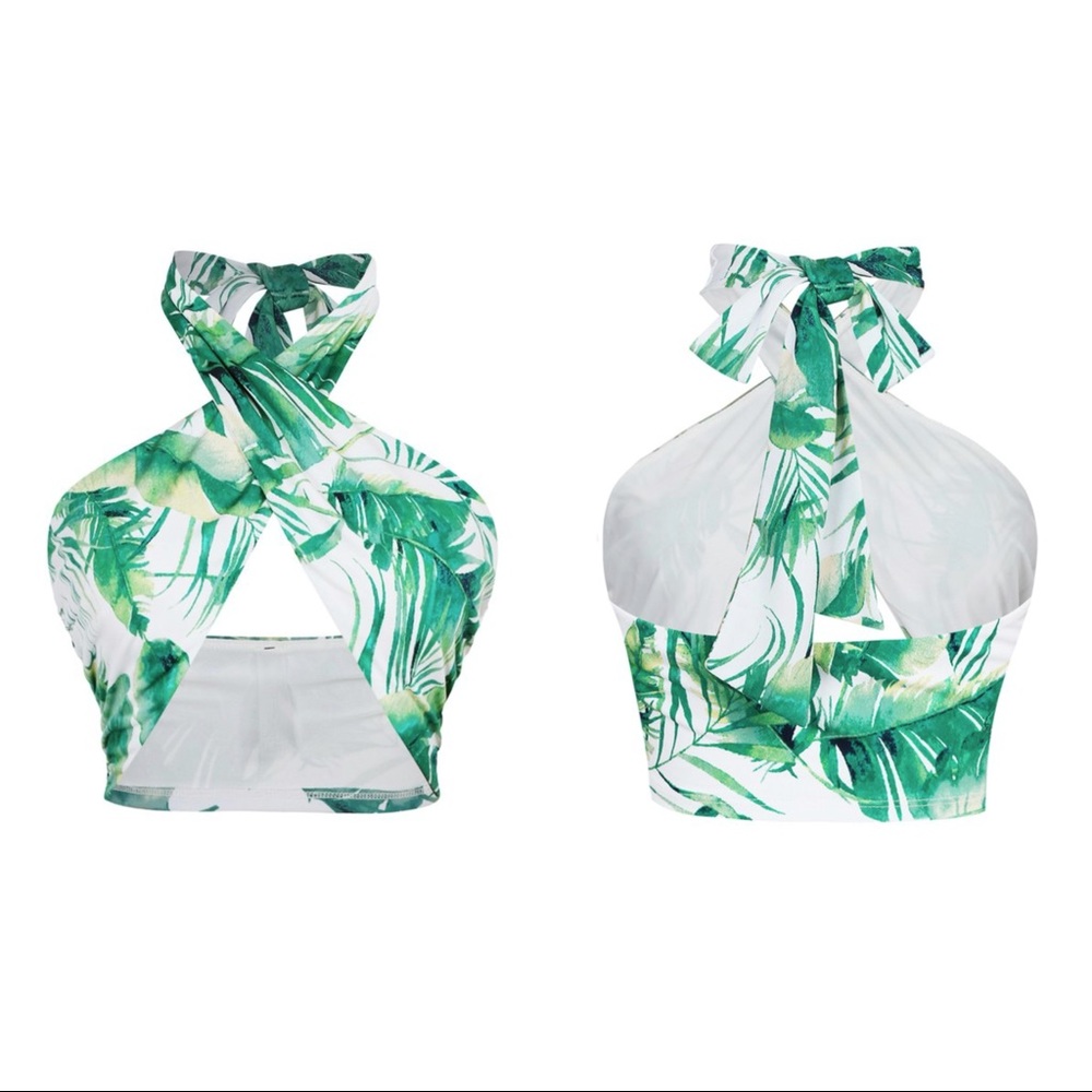 Green Leaf Crop Top